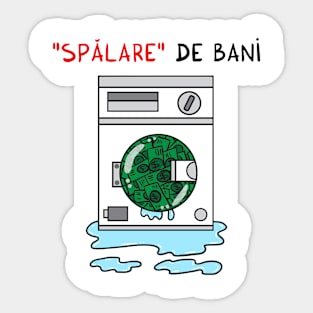 Spalare de bani Sticker